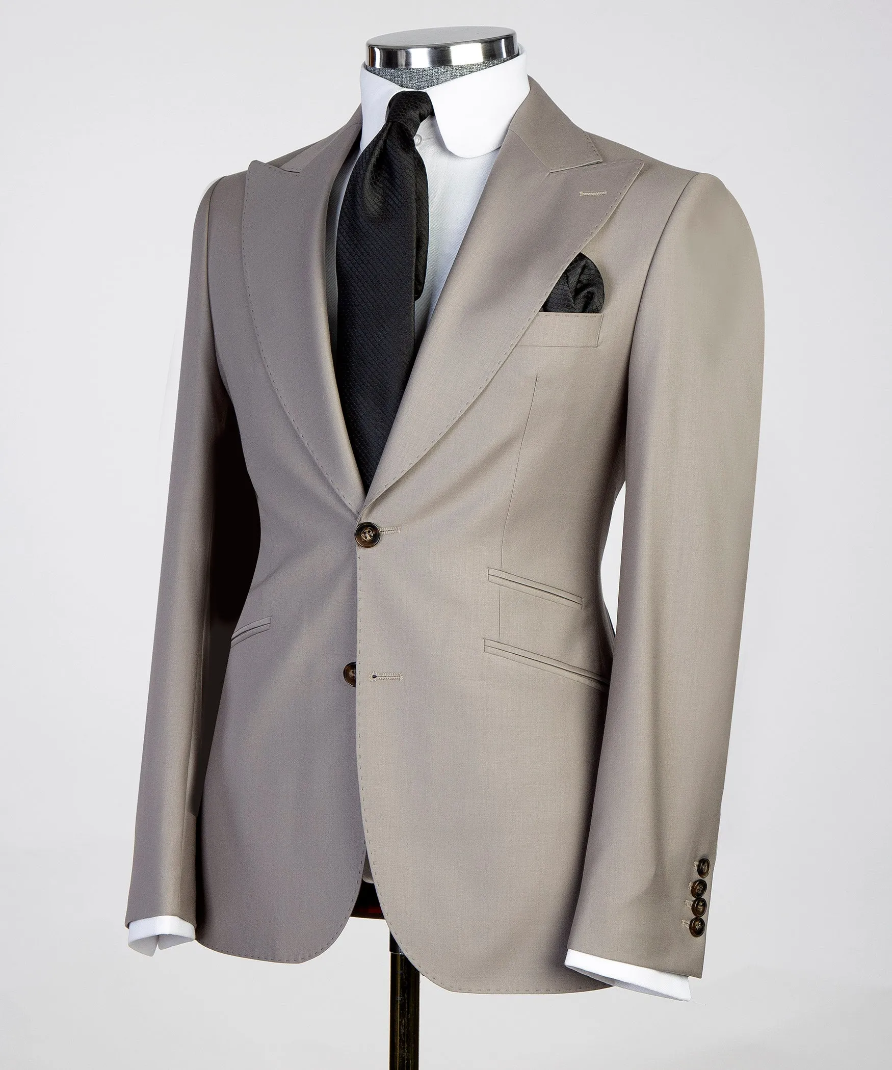 3 Piece Mens Grey Tuxedo