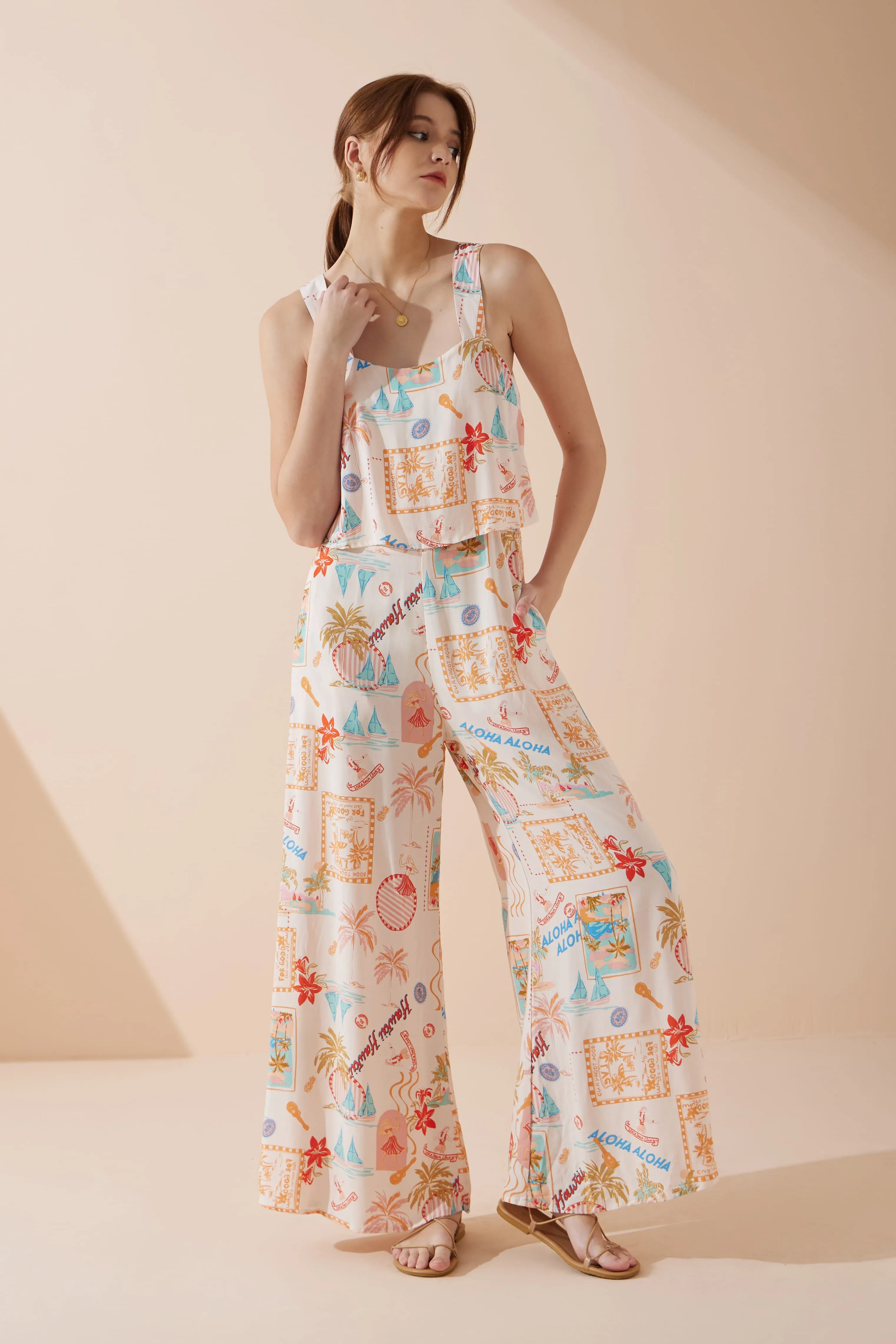 Aloha Multicolour Abstract Jumpsuit