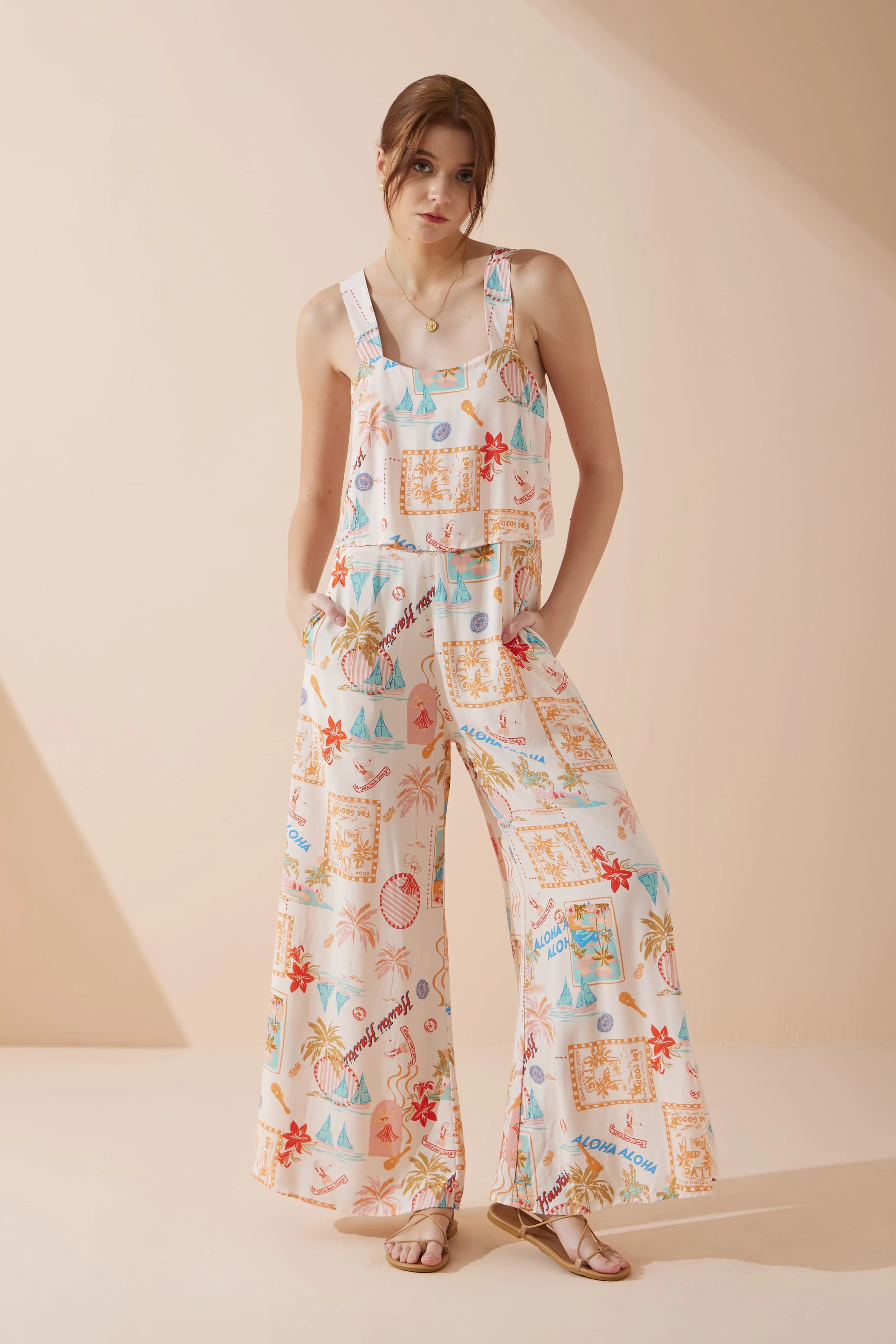 Aloha Multicolour Abstract Jumpsuit