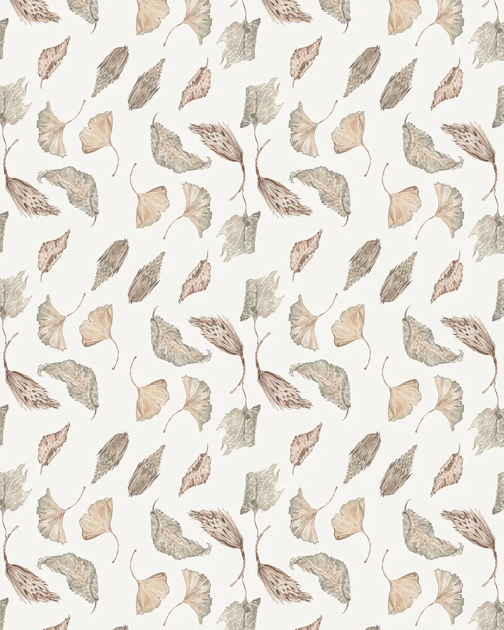 Autumn Elegance Wallpaper - Brown/Neutral