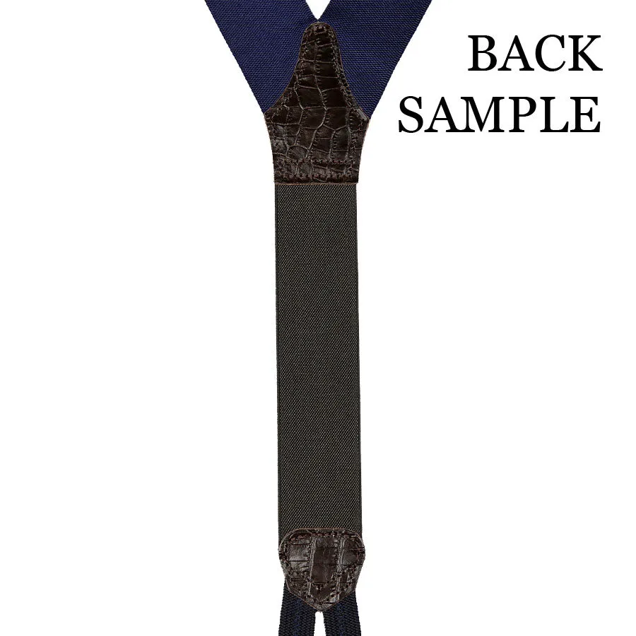 Barathea Braces - Navy / Red