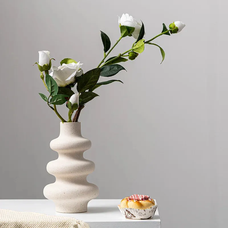 Beige Ceramic Vase