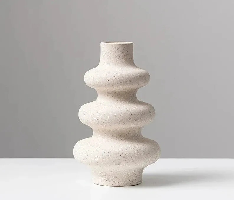 Beige Ceramic Vase