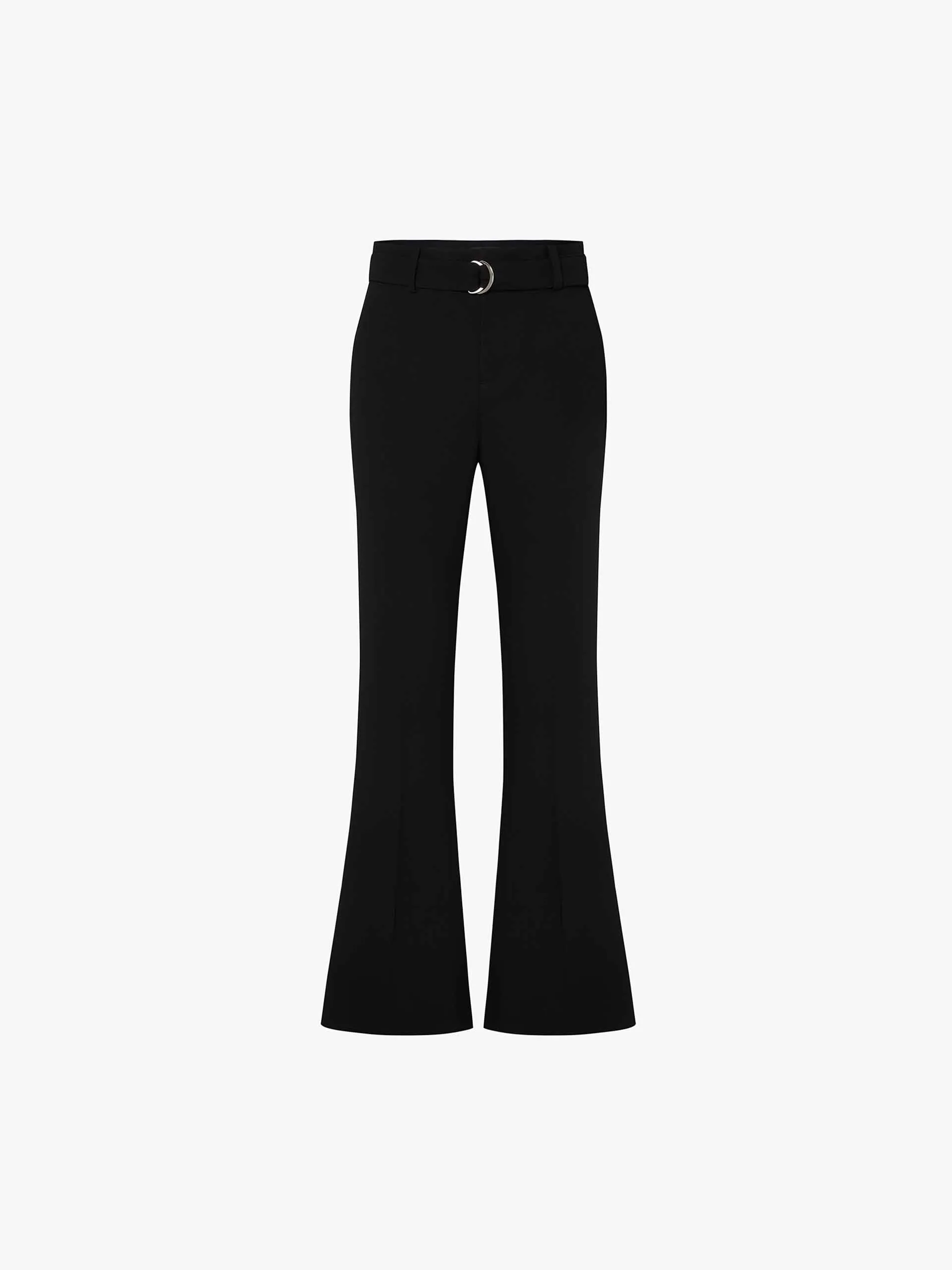 Belt Flared Cut Pants