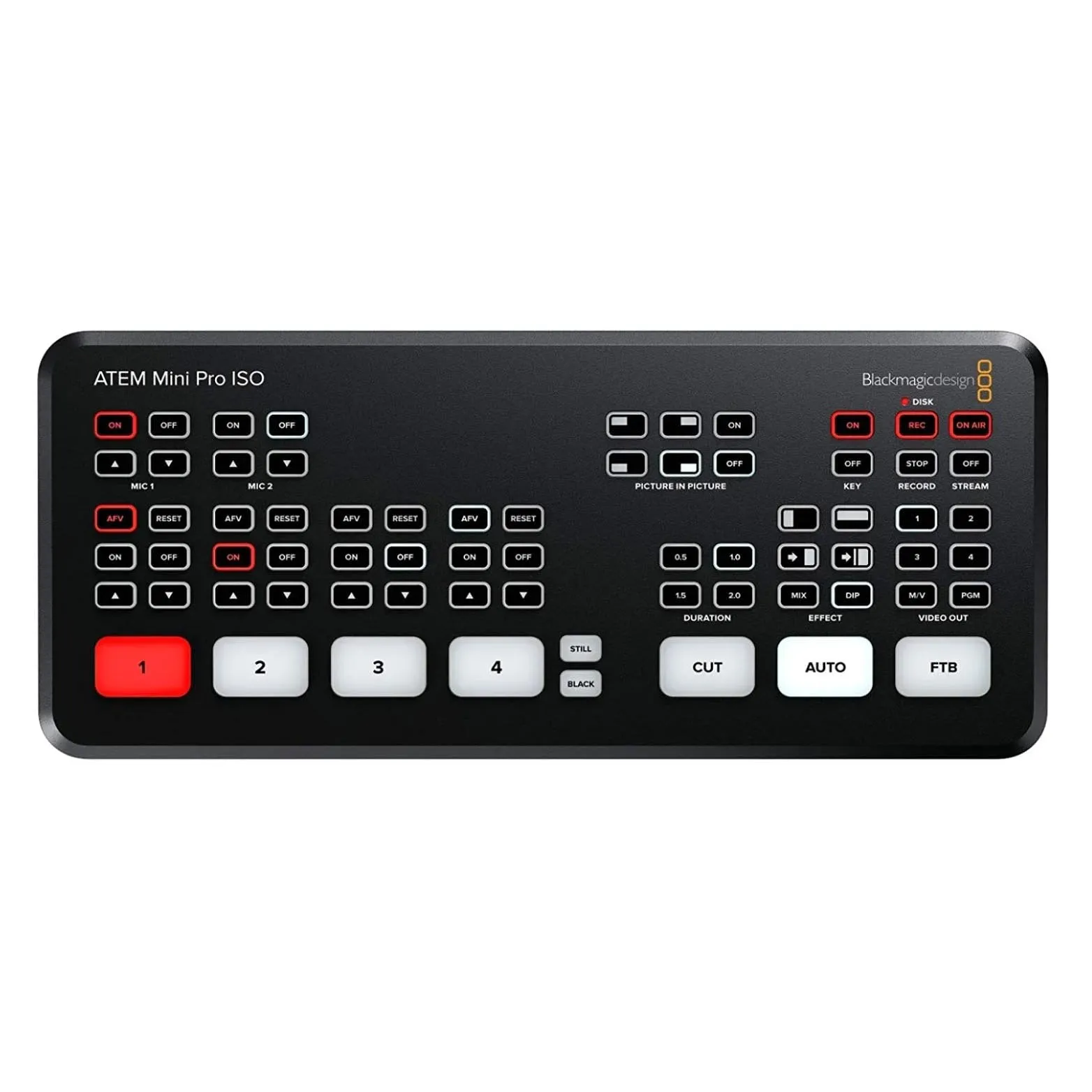 Blackmagic Design ATEM Mini Pro ISO Video Switcher, Black