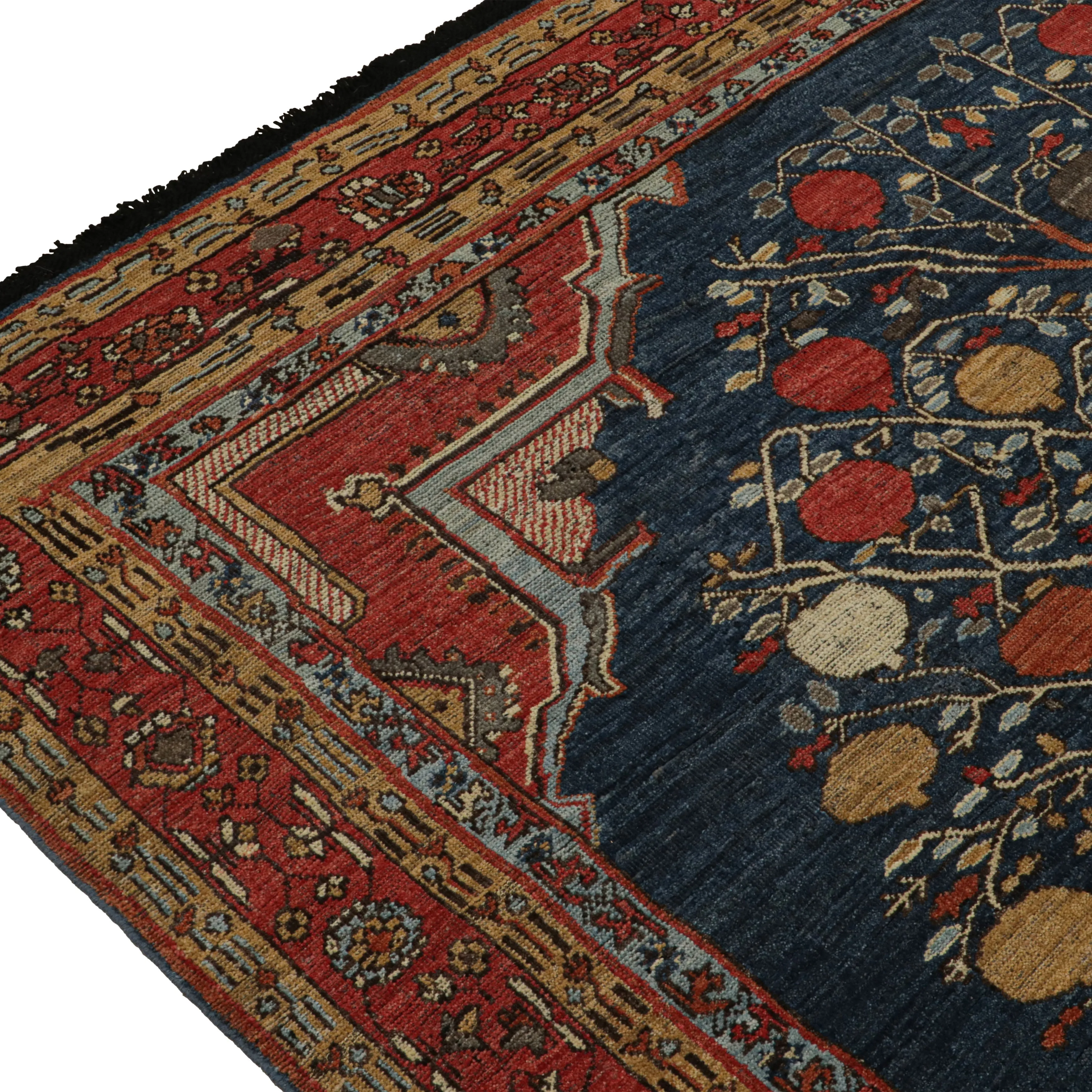 Blue Traditional Wool Rug - 8'2" x 9'10"