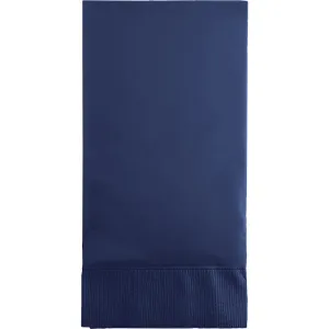 Bulk Navy 3 Ply Guest Towels (192 per Case)