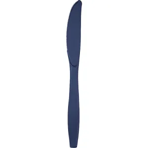 Bulk Pack of 100 Navy Blue Plastic Knives