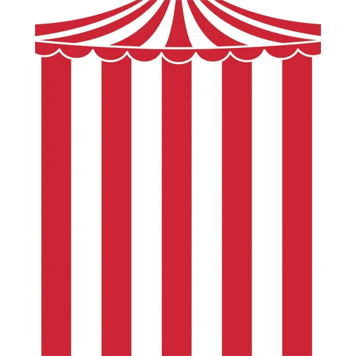 Circus Big Top Printed Backdrop