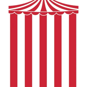 Circus Big Top Printed Backdrop