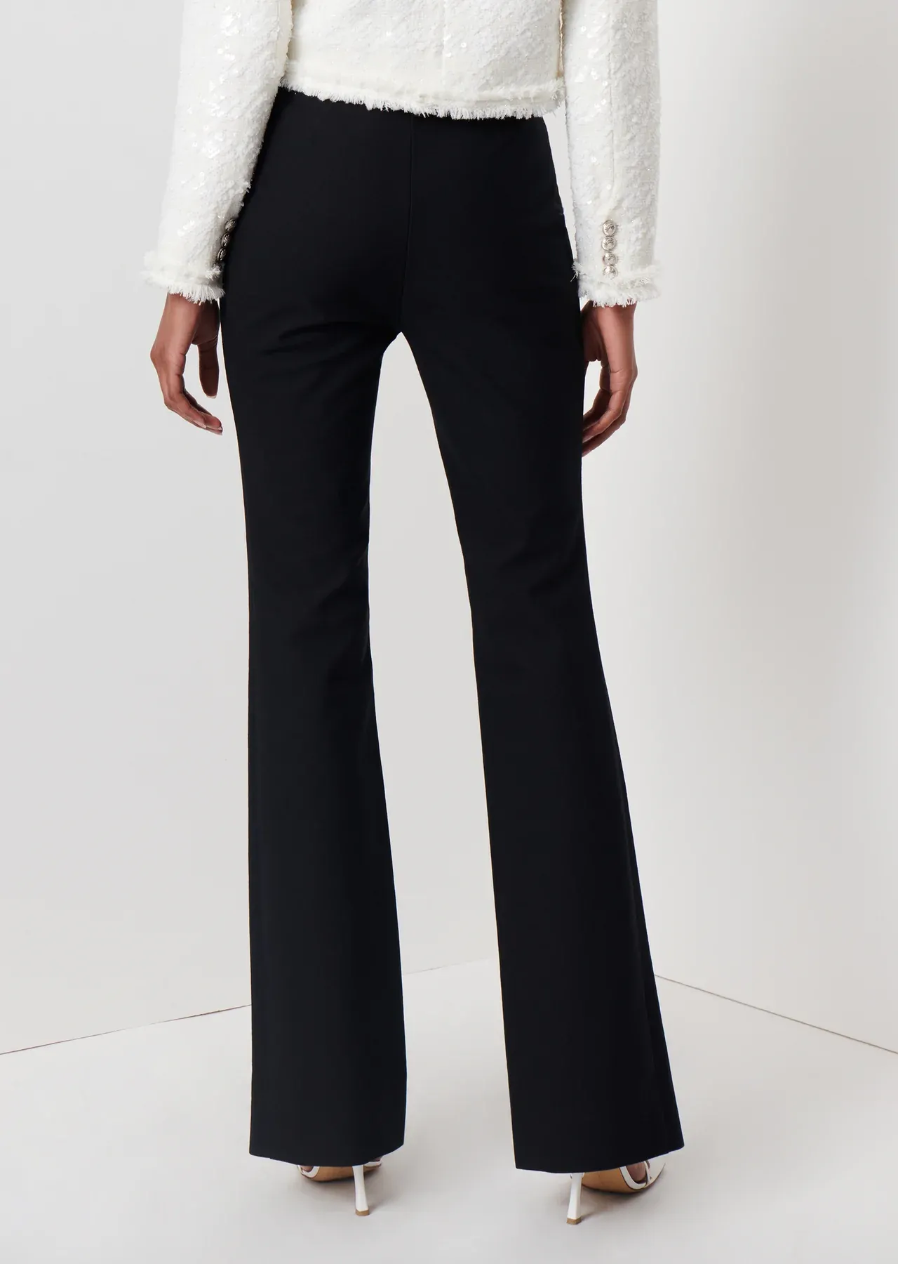 Derek Lam 10 Crosby - Lucia Flare Slit Pant In Black