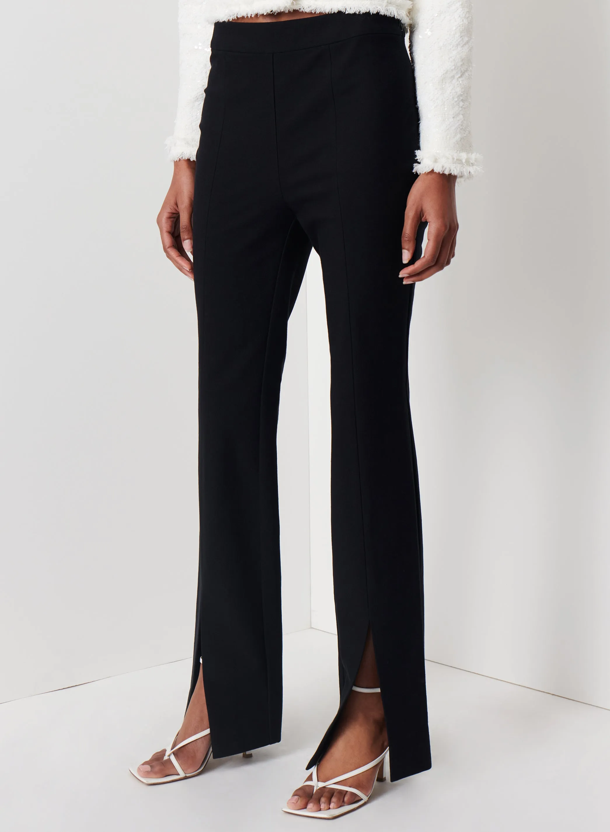 Derek Lam 10 Crosby - Lucia Flare Slit Pant In Black