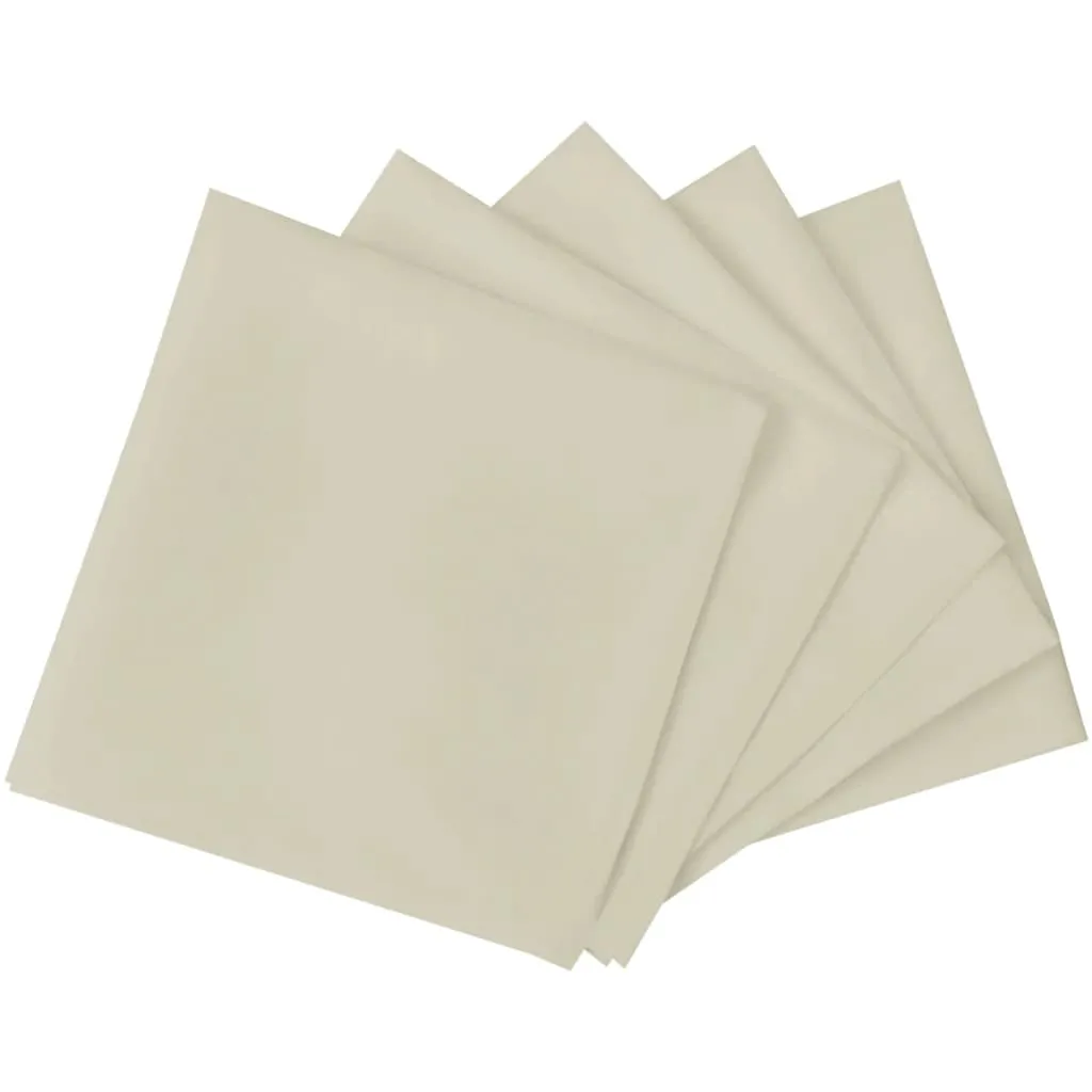 Dinner Napkins 100 pcs Cream 50x50 cm