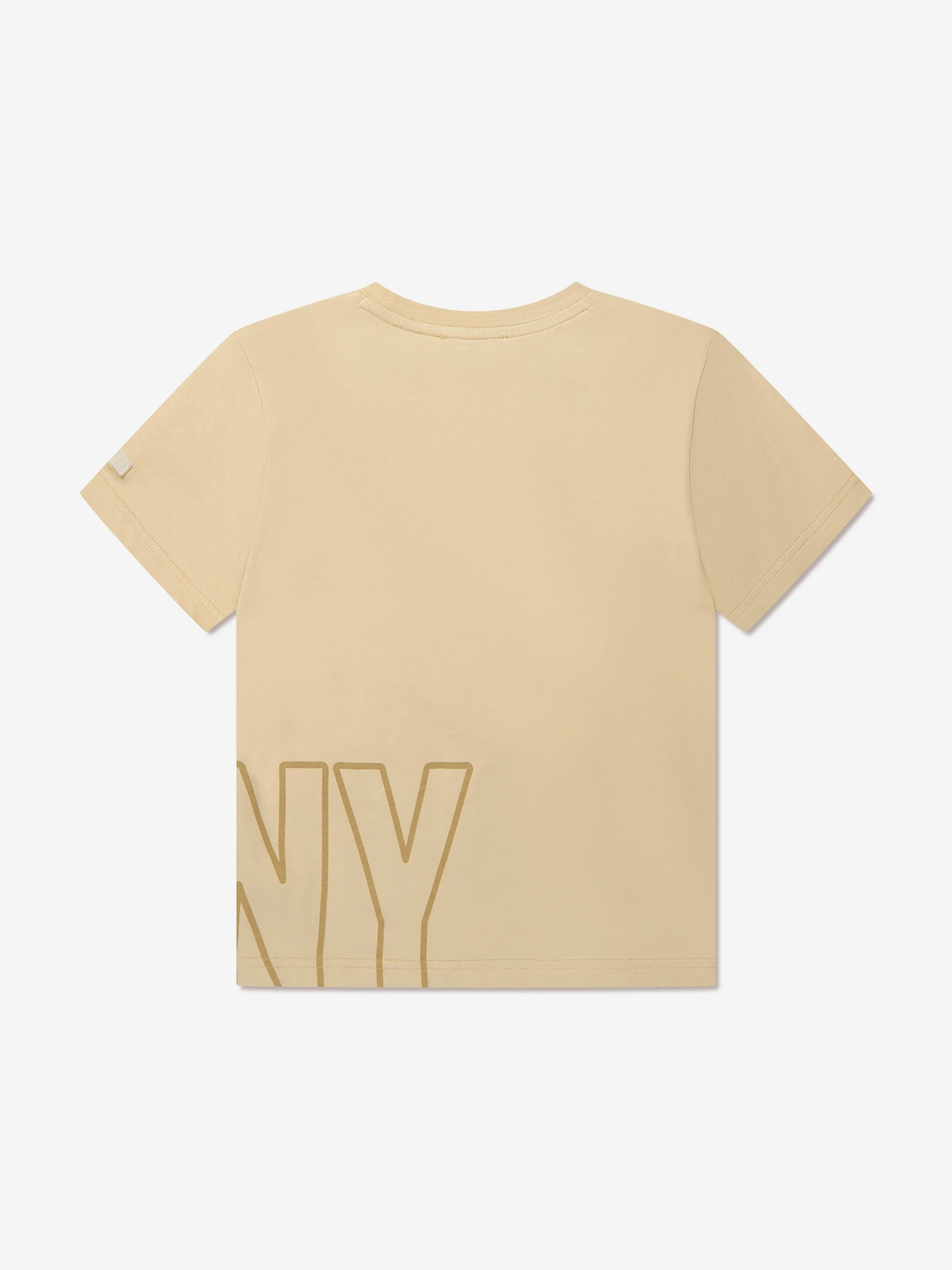 DKNY Kids Logo T-Shirt in Beige