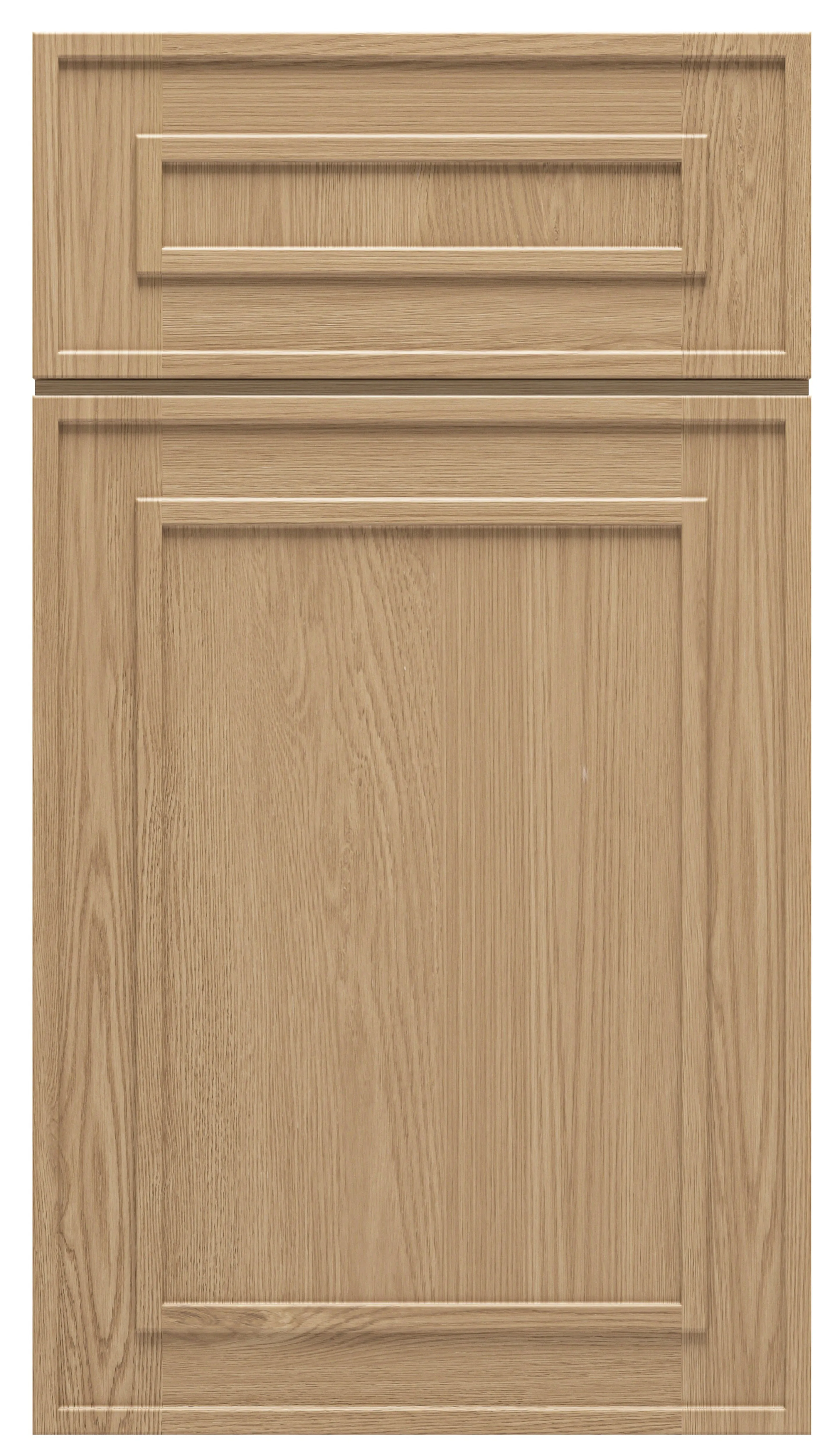 Elegant Oak Craftsman Shaker 1-1/4" Overlay Vanity Base Cabinet 3 Drawer Base 12", 15", 18", 21"