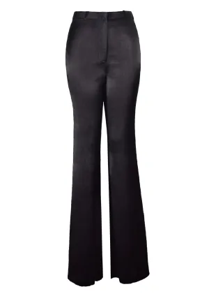 Flared Satin Trousers