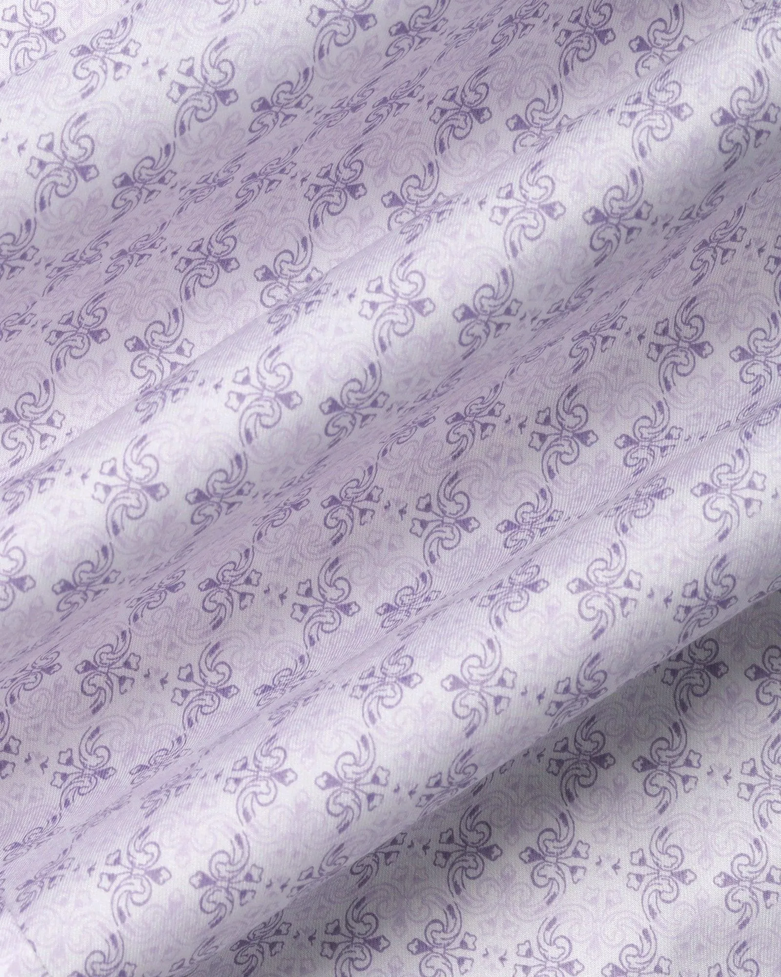 Formal Purple Printed Shirt - Iris