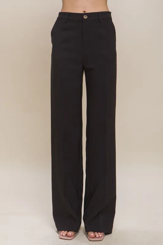 Formal Straight Leg Suit Pants