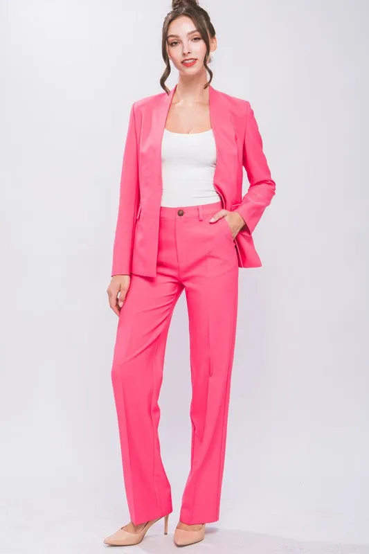 Formal Straight Leg Suit Pants