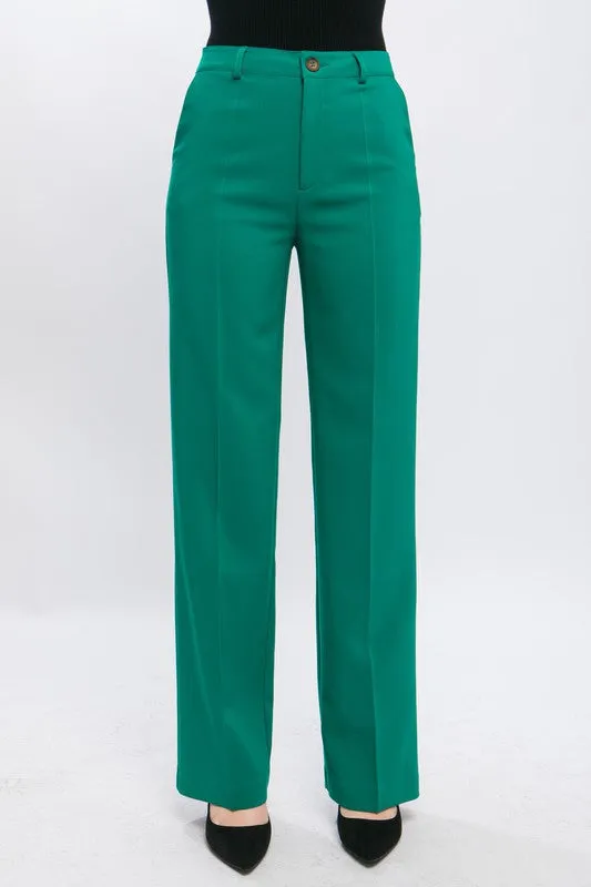 Formal Straight Leg Suit Pants