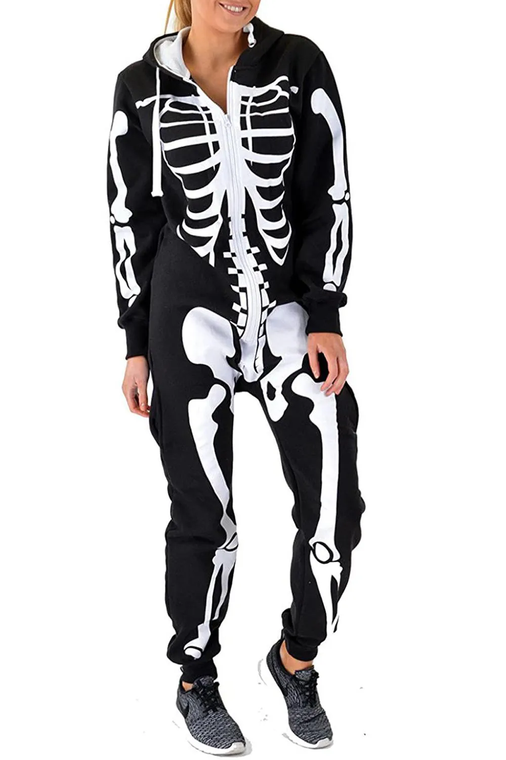 Halloween Skeleton Jumpsuit - M