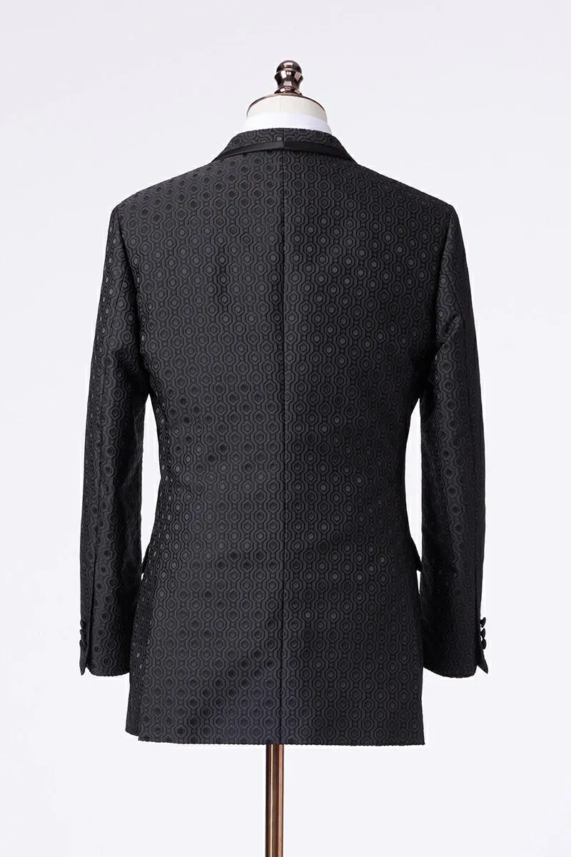 Hexagon Noir Double-Breasted Dinner Jacket