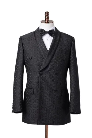 Hexagon Noir Double-Breasted Dinner Jacket