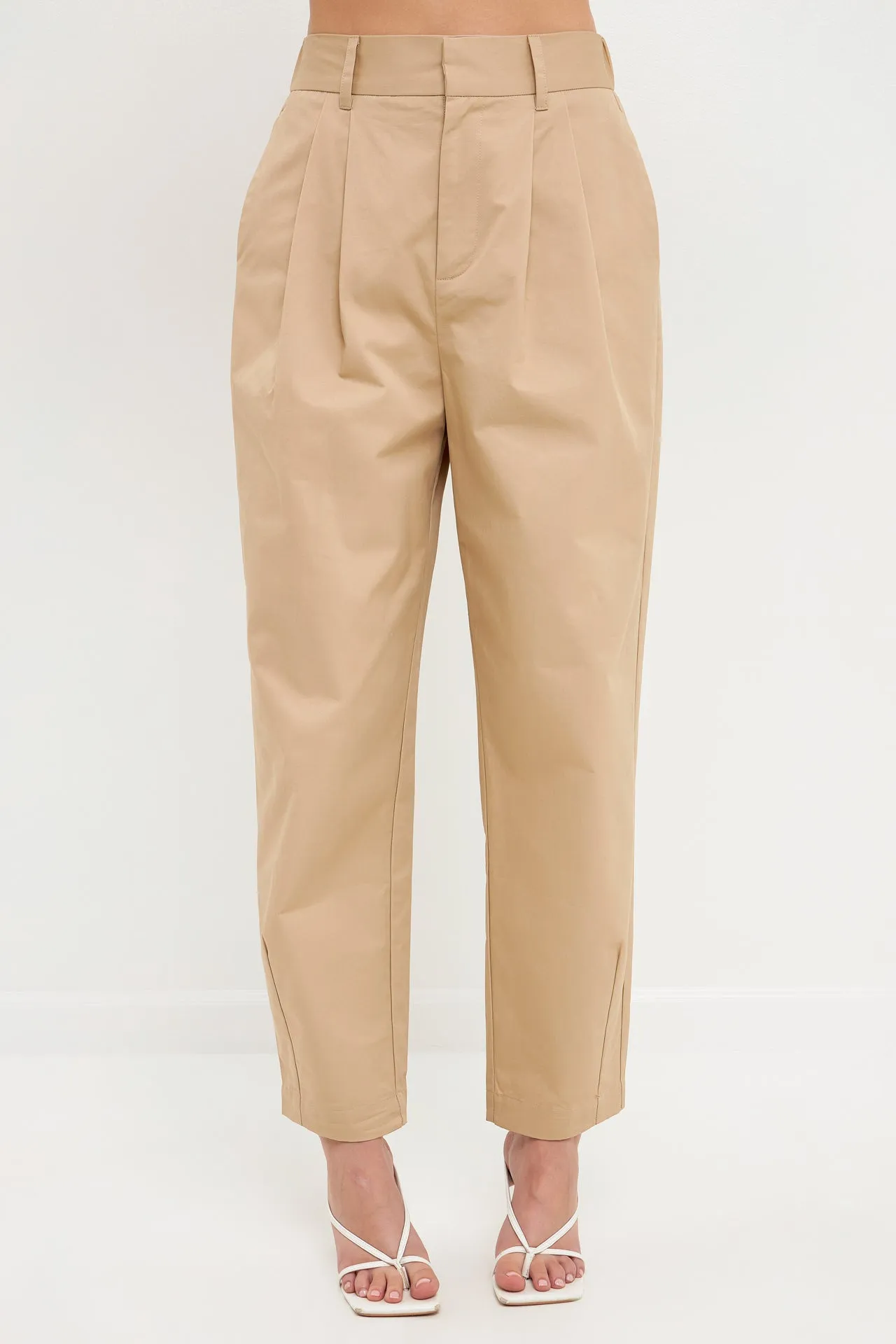 High Waist Pleated Trouser - Final Sale