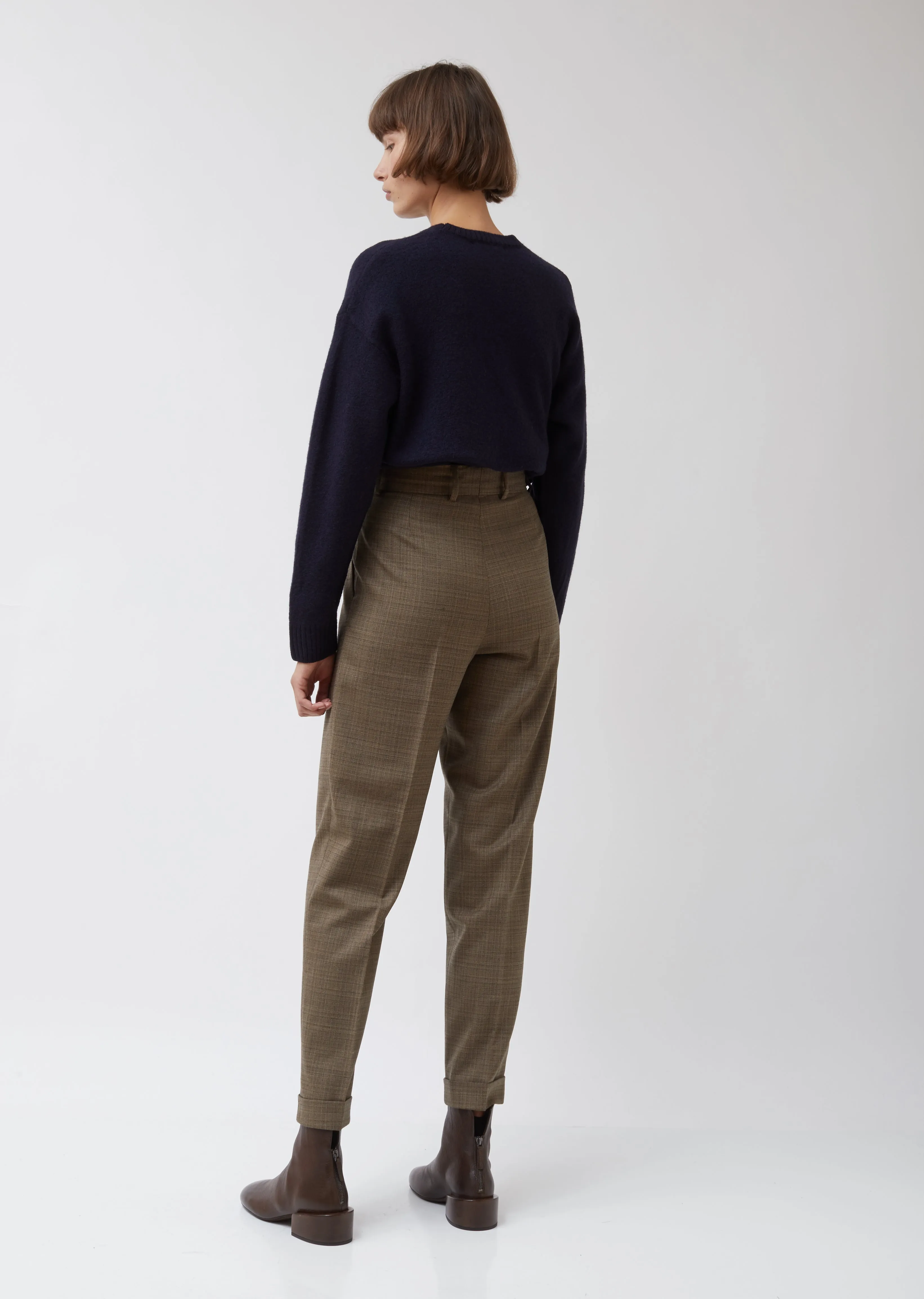 High-Waisted Wool Blend Star Trousers #9