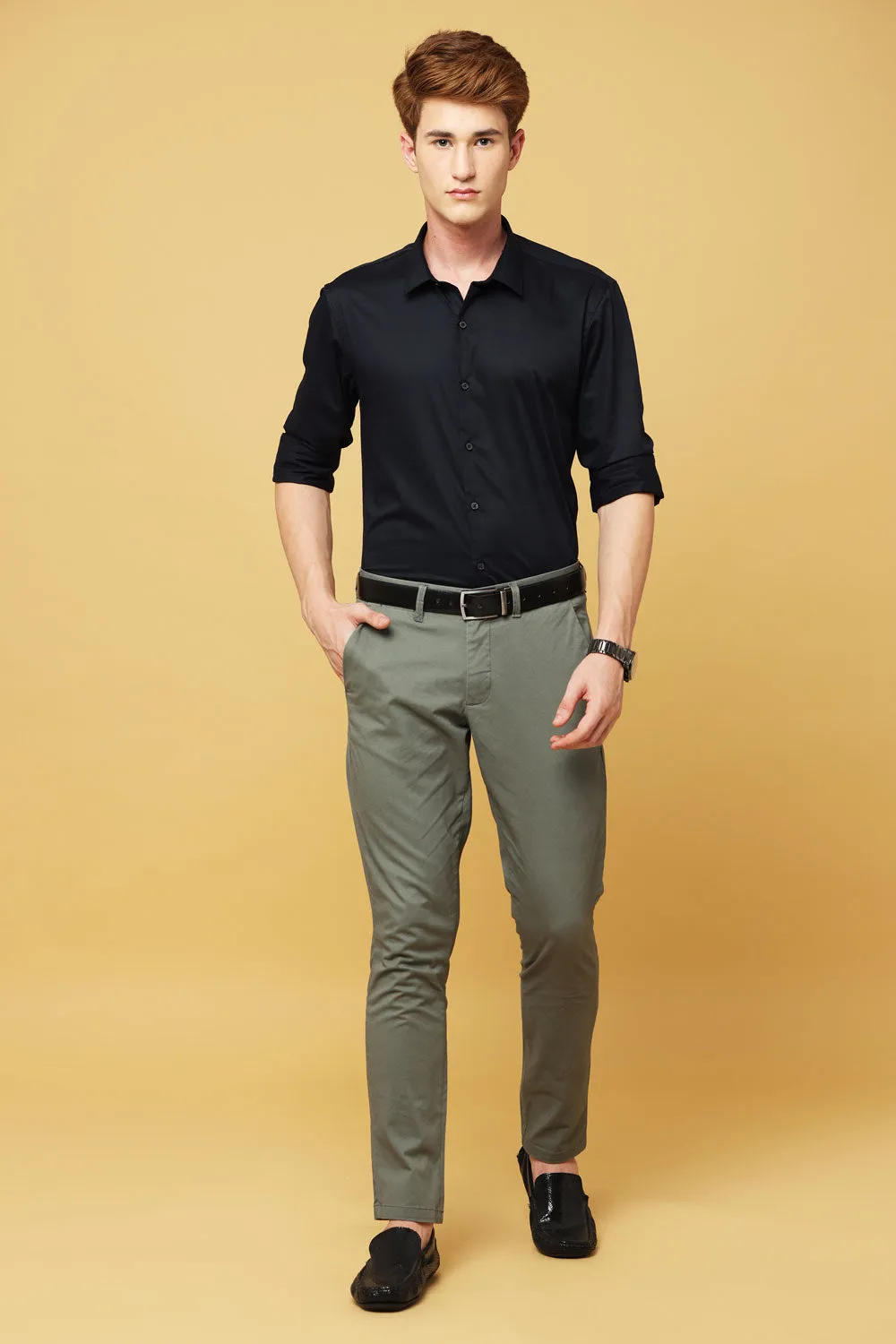 Ivyn Elegant Green Trousers