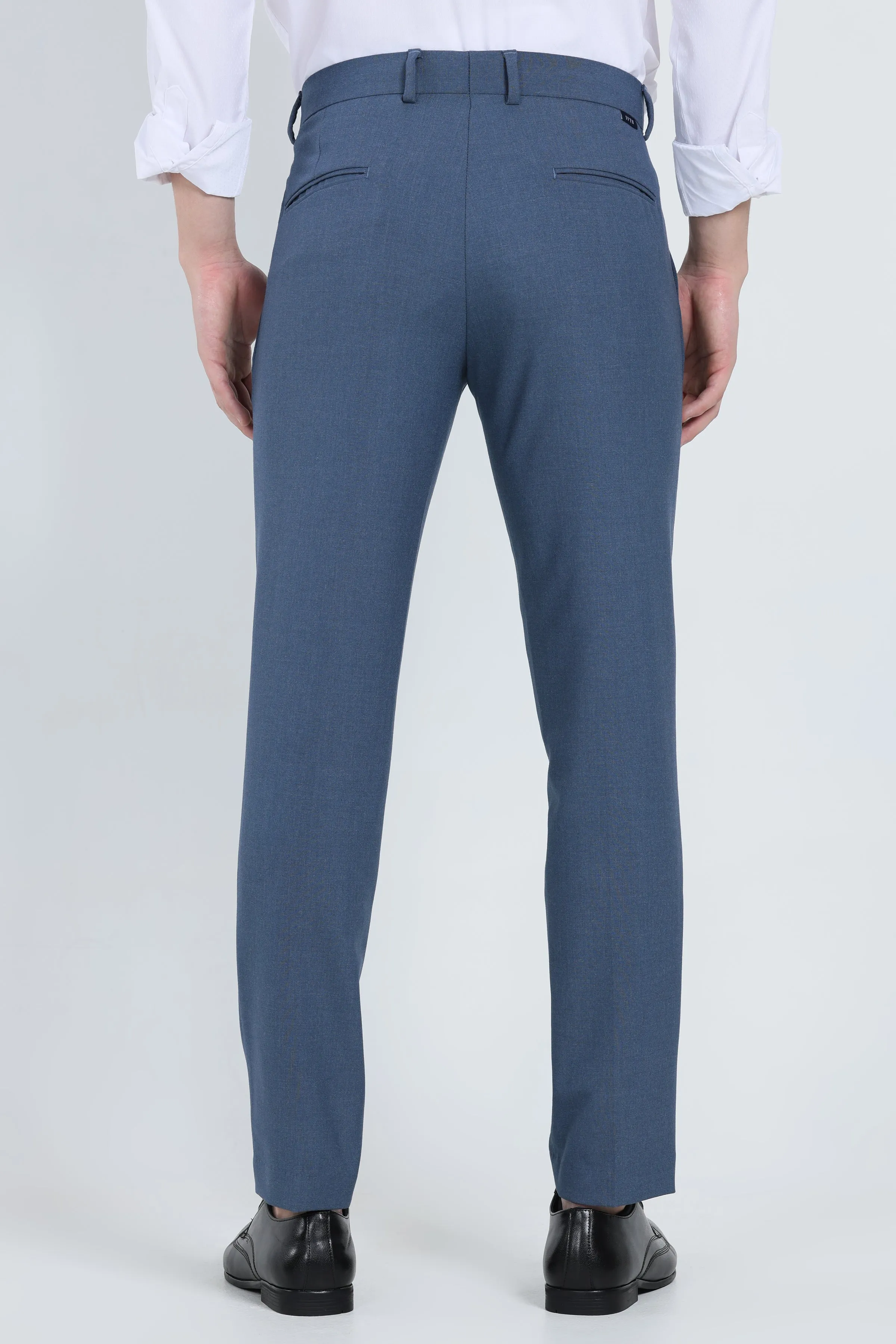 Ivyn Elegant Sapphire Formal Trousers for Men's