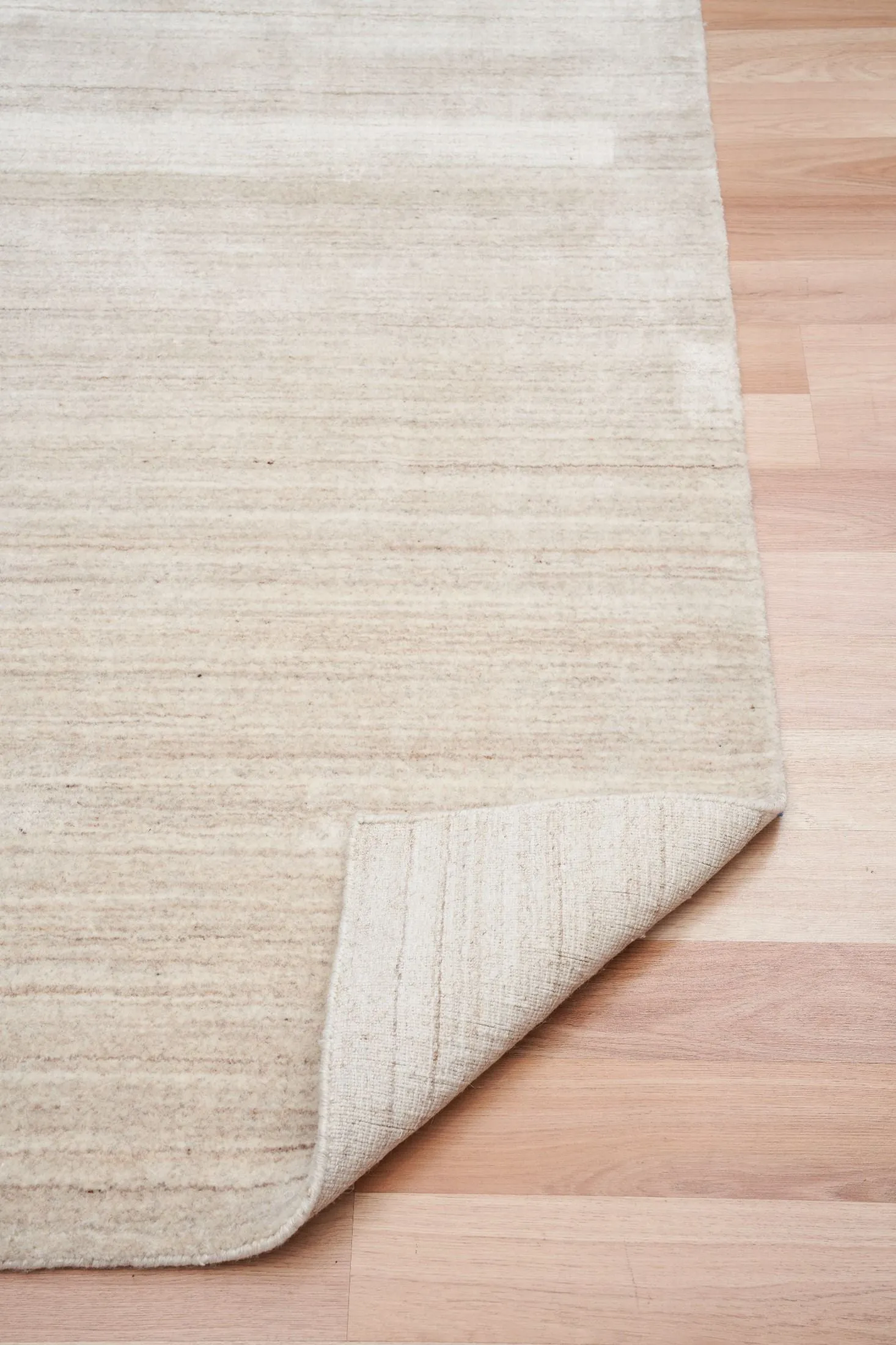 Linarce 200cm x 290cm Viscose and Wool Rug - Beige