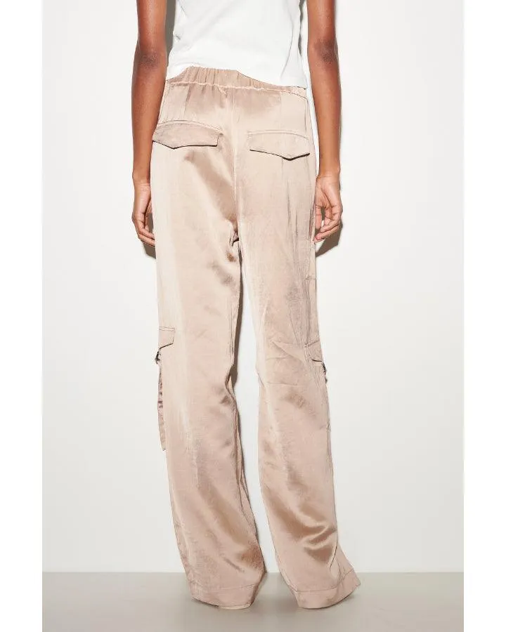 Luisa Cerano Satin Cargo Pants