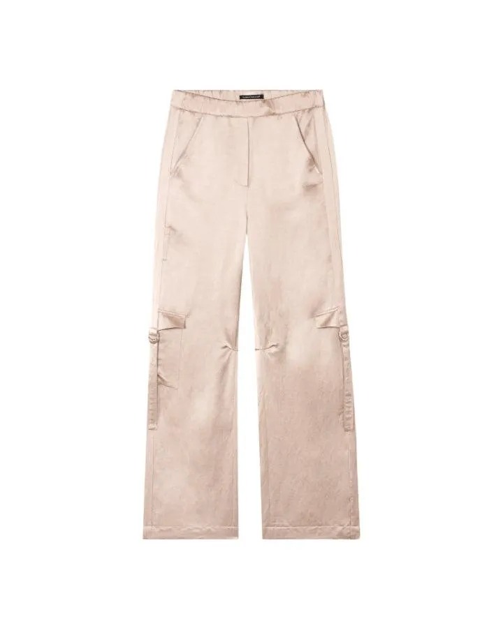 Luisa Cerano Satin Cargo Pants