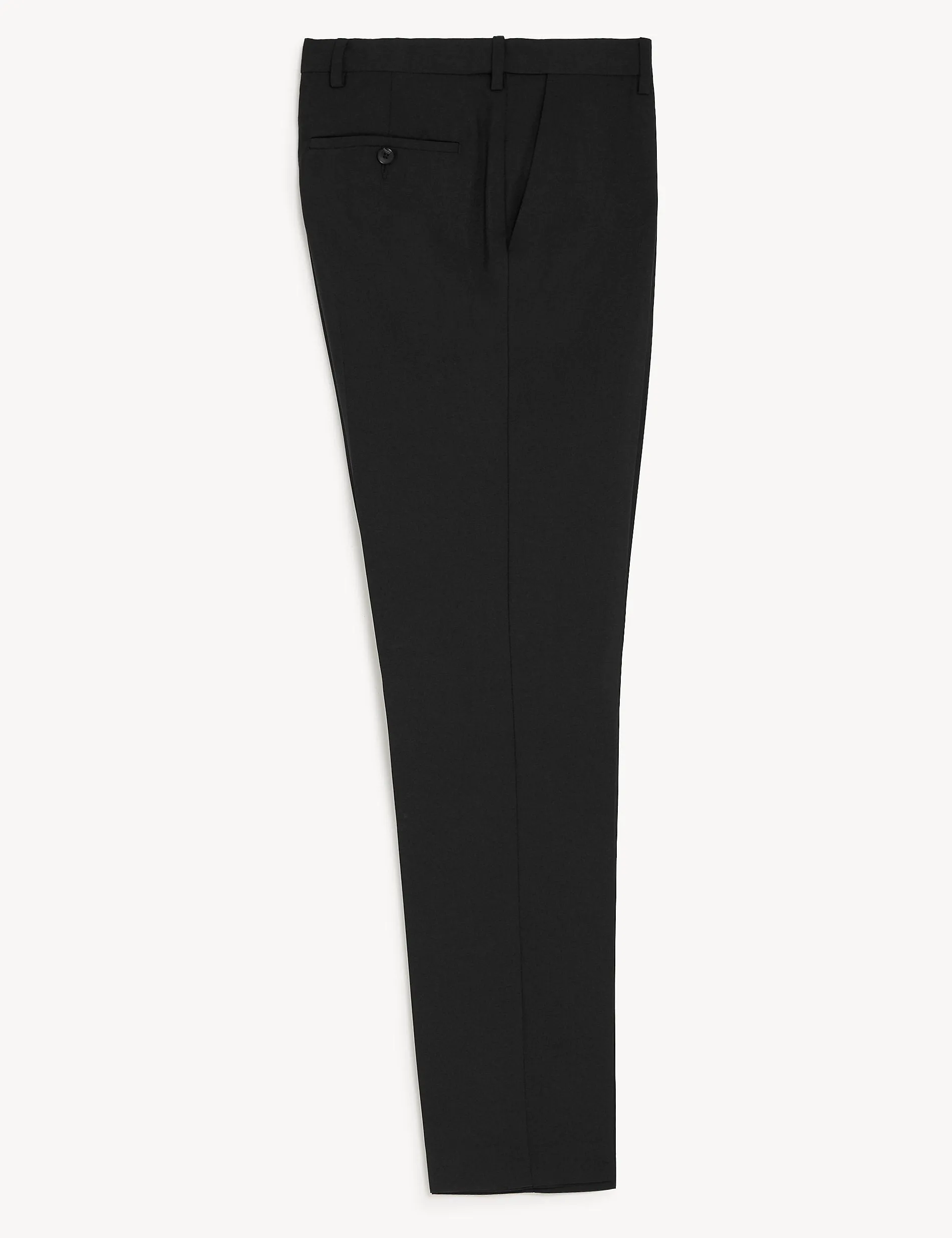 Marks & Spencer Active Waist Slim Trousers, Black