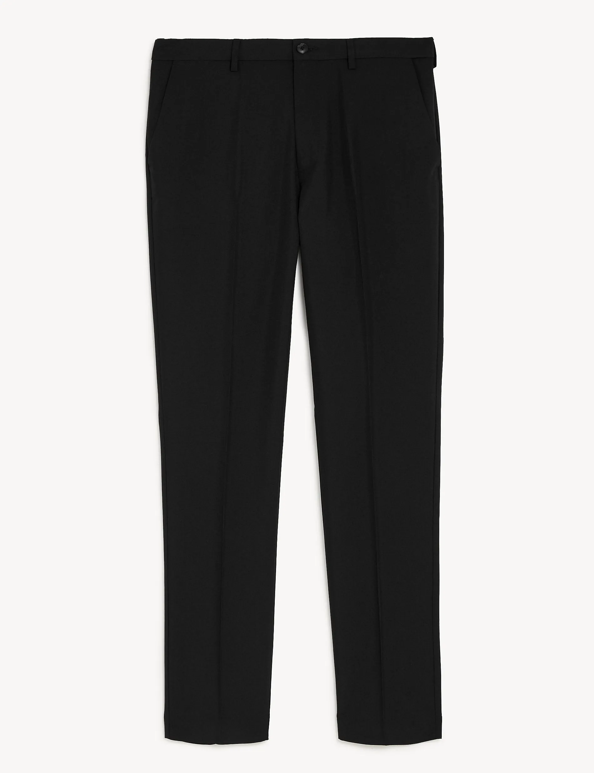 Marks & Spencer Active Waist Slim Trousers, Black