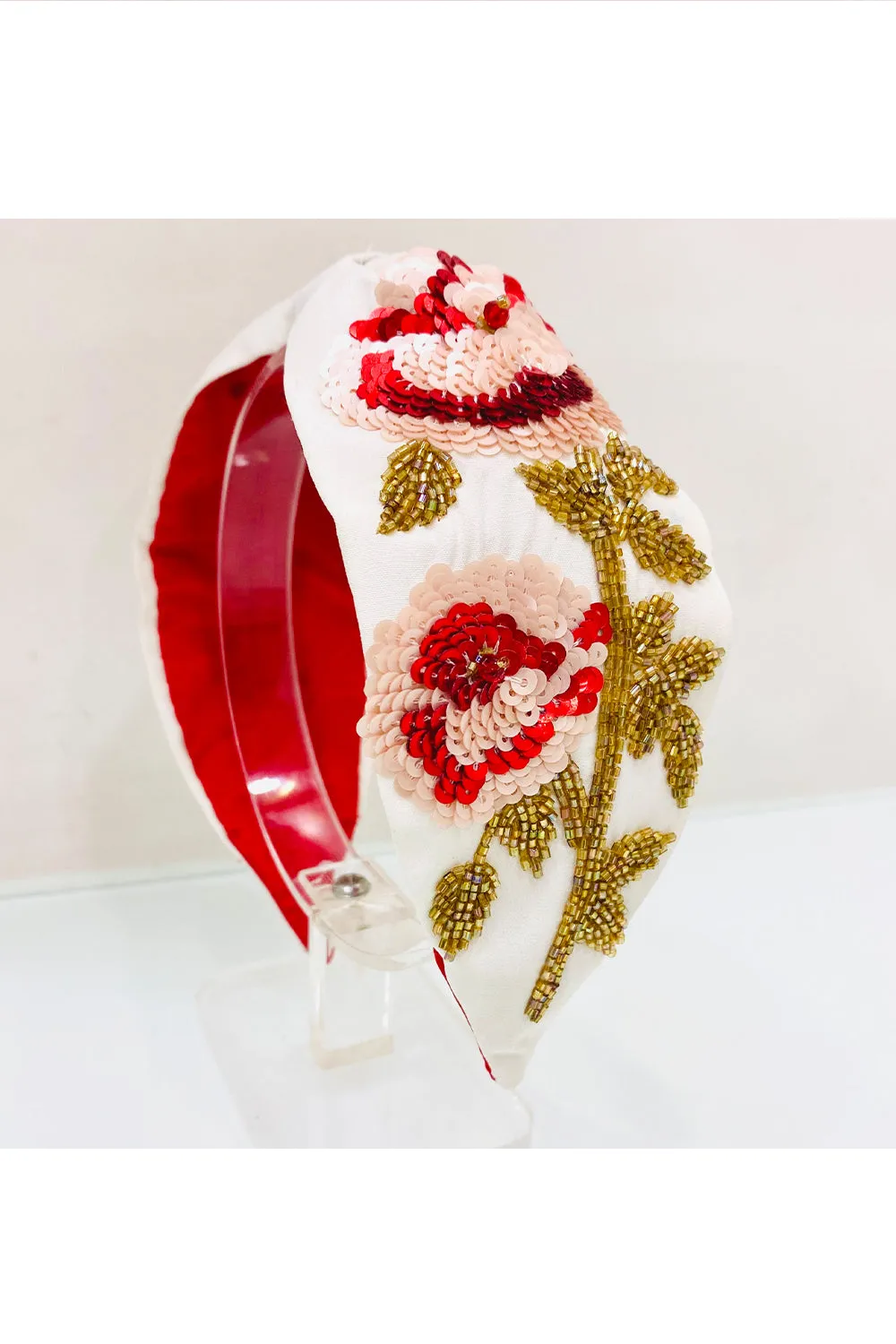 Maroon Jeanne Turban Pure Crepe Hairband