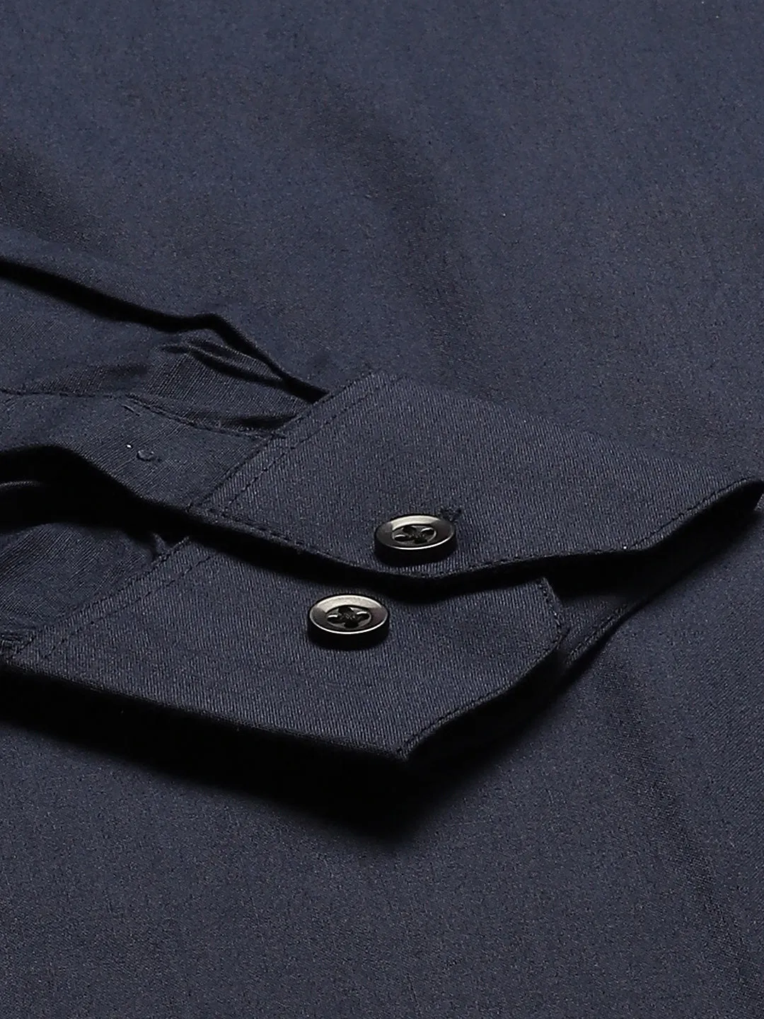 Men's Cotton Navy Blue Formal Shirt - Sojanya