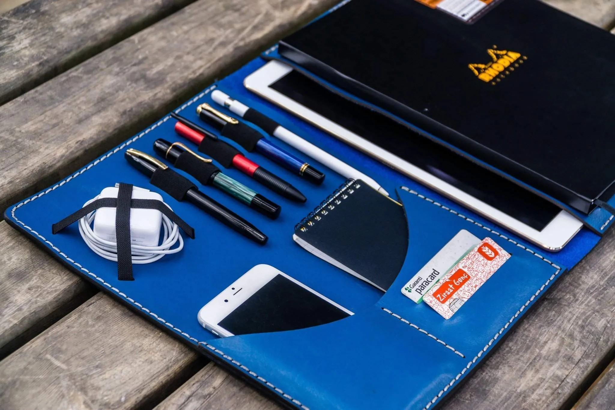 Moleskine Professional Workbook A4 Cover - Leather Compendium - Blue