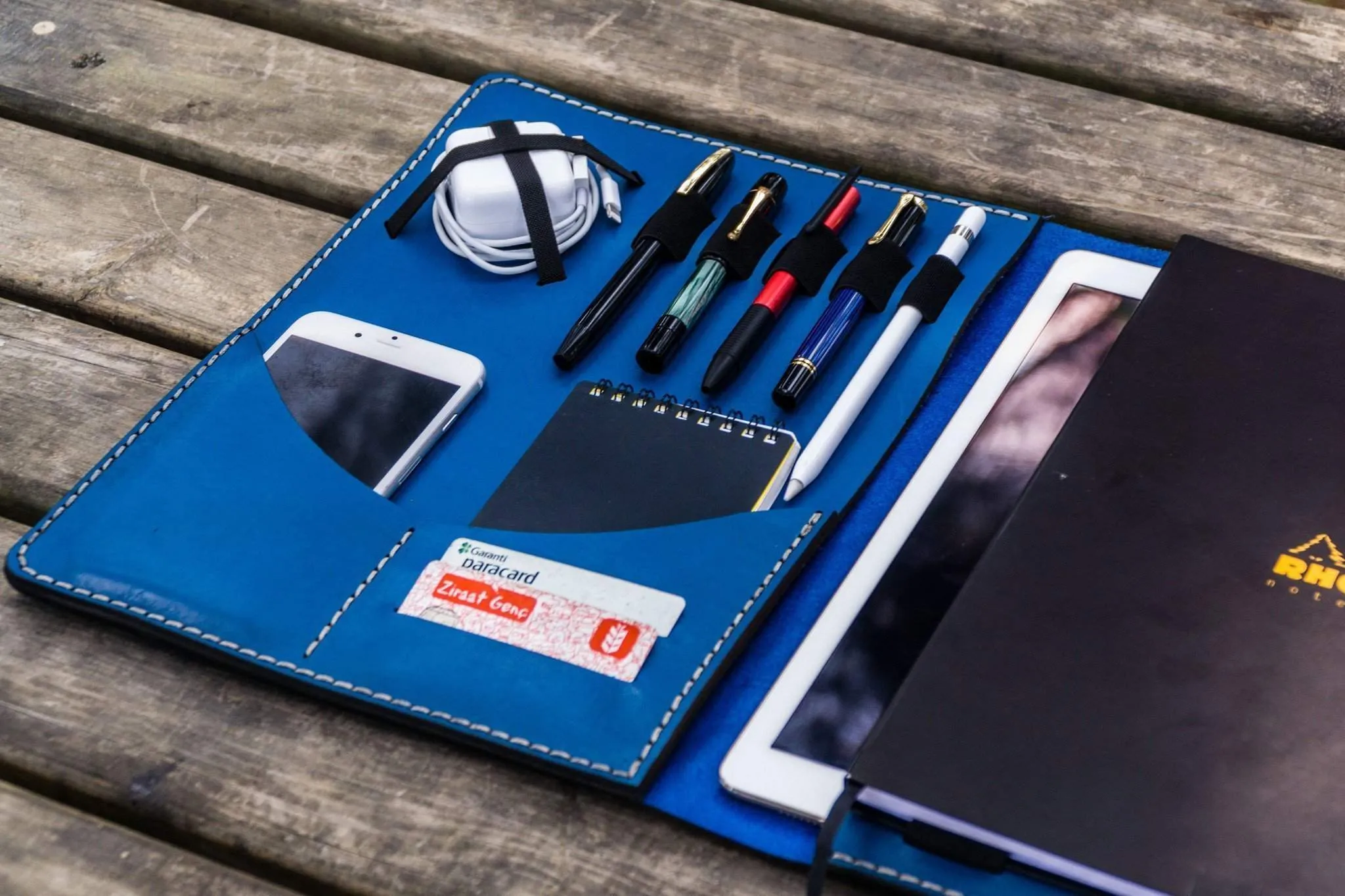 Moleskine Professional Workbook A4 Cover - Leather Compendium - Blue