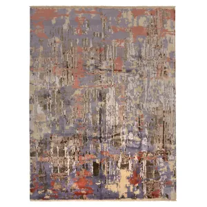 Multi Modern Wool Rug - 8'3" x 10'