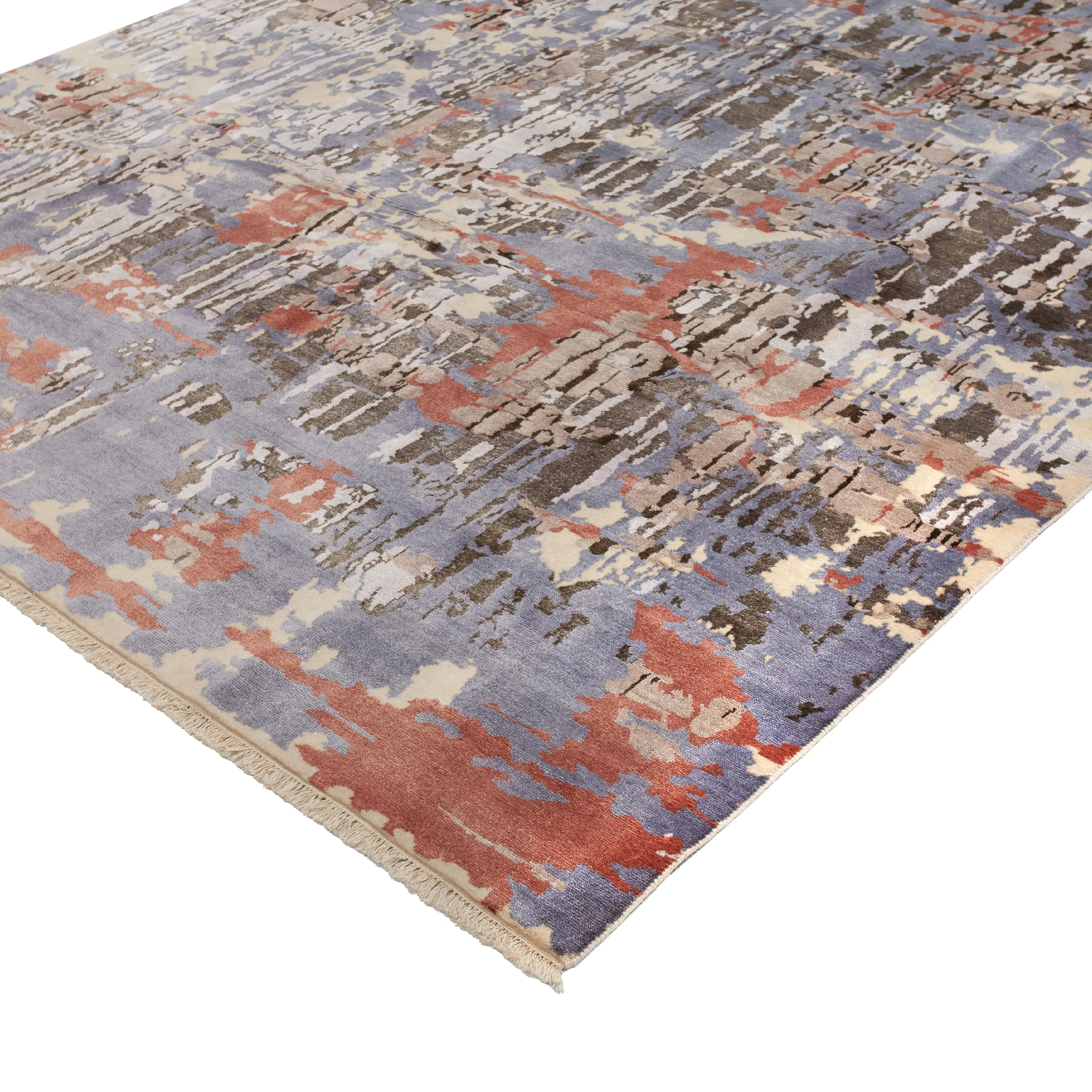 Multi Modern Wool Rug - 8'3" x 10'