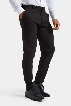 Muscle Fit Essential Trousers in Black