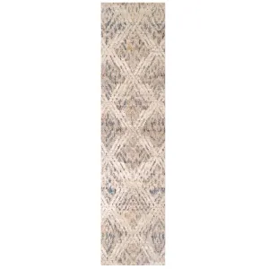 Natural Toned Diamond Hall Runner Rug