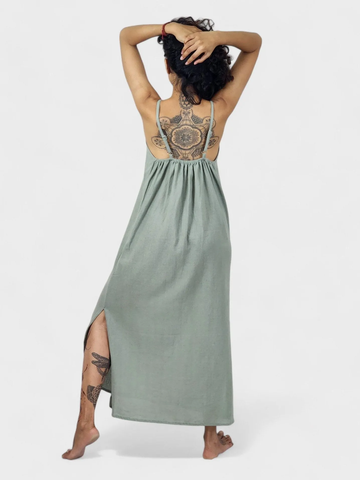 Organic Cotton Sage Dress