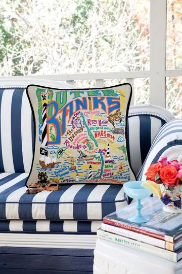 OUTER BANKS PILLOW BY CATSTUDIO