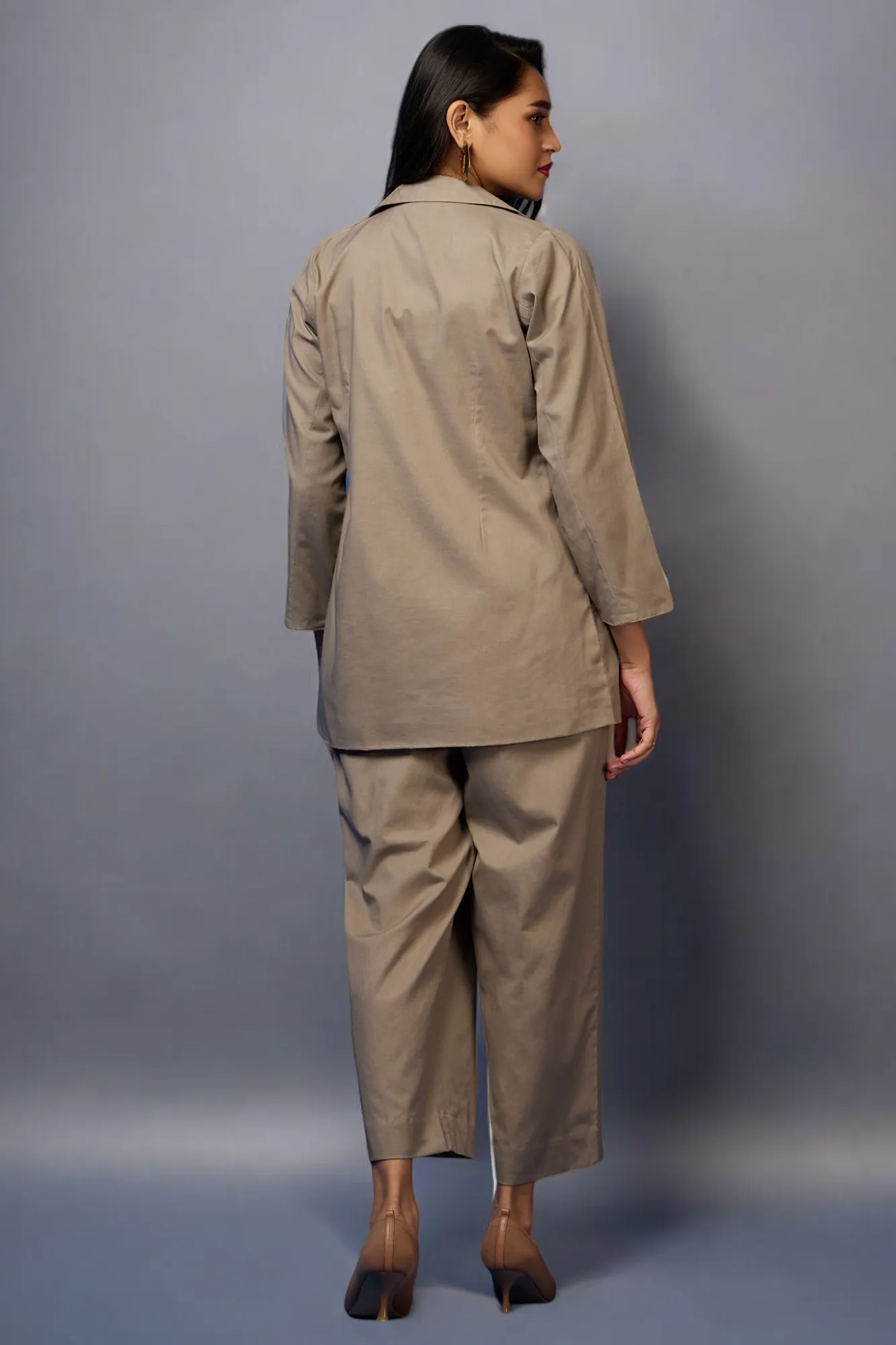 pantsuit set (blazer   trousers) - Taupe Essence & Neutral Tones