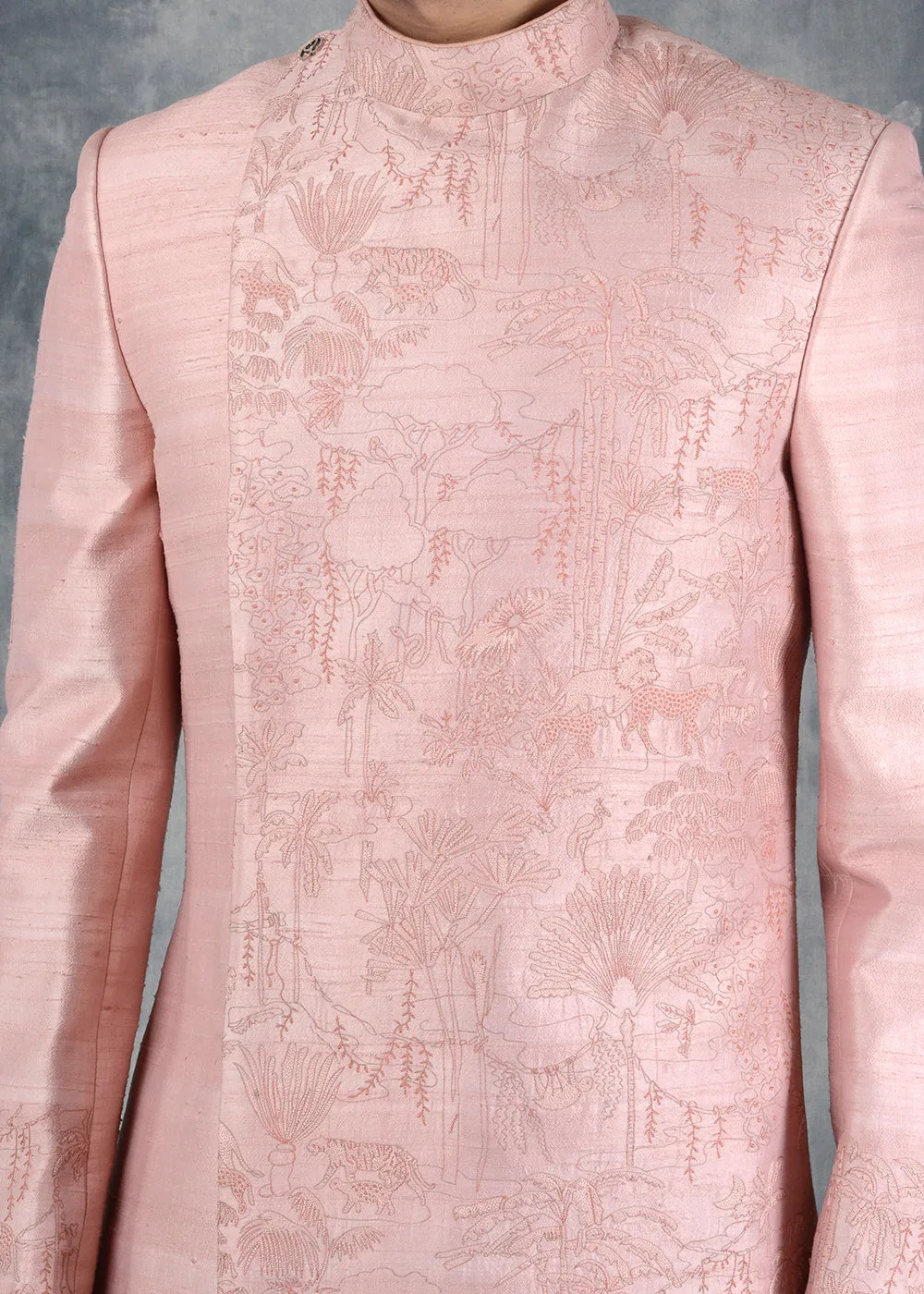 Peach Jodhpuri Suit | Siddhesh Chauhan