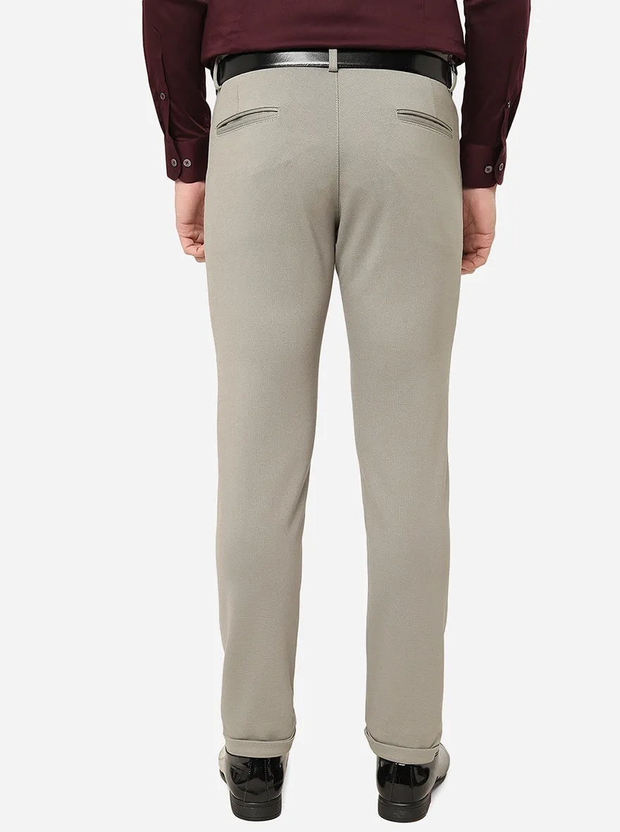 Pista Grey Solid Slim Fit Club Wear Trouser | JB Studio