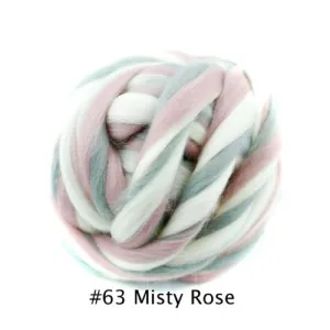 Polish Merino Wool Top - Misty Rose